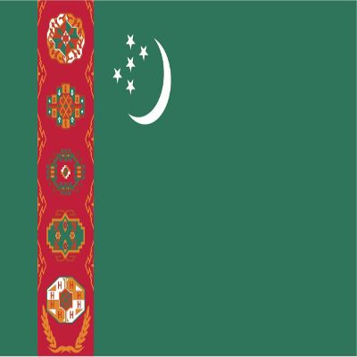 Turkmenistan Flag Magnets | 2-Pack | 5-Inches by 3-Inches | Premium Quality Heavy Duty 30MIL Magnetic Prints | MagnetPD555