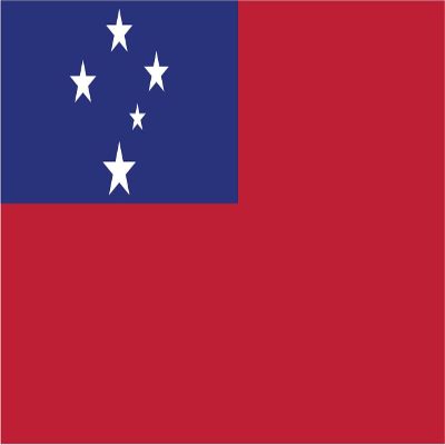 Samoa Flag Magnets | 2-Pack | 5-Inches by 3-Inches | Premium Quality Heavy Duty 30MIL Magnetic Prints | MagnetPD521