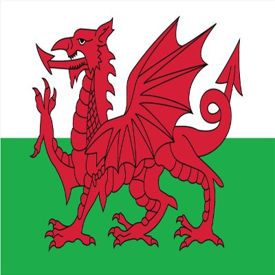 Wales Flag Magnets | 2-Pack | 5-Inches by 3-Inches | Premium Quality Heavy Duty 30MIL Magnetic Prints | MagnetPD570