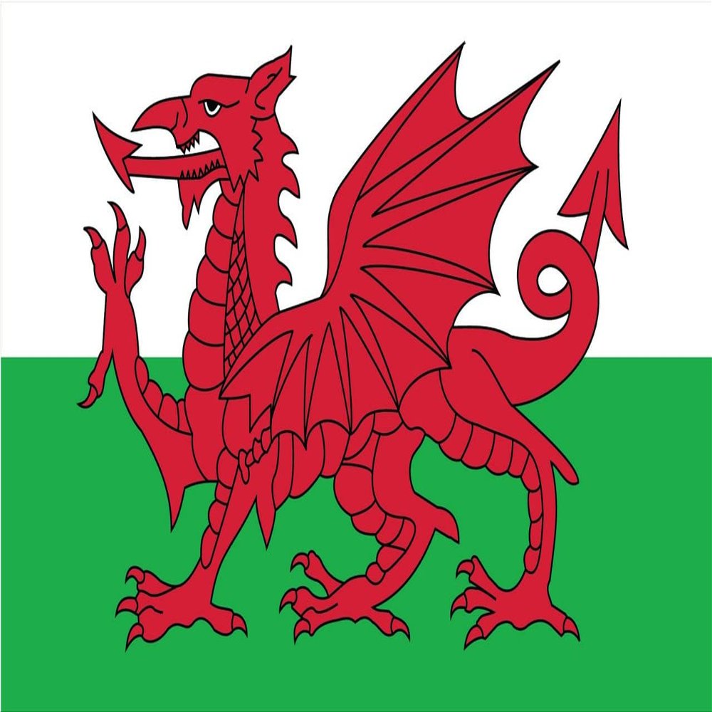 Wales Flag Magnets | 2-Pack | 5-Inches by 3-Inches | Premium Quality Heavy Duty 30MIL Magnetic Prints | MagnetPD570