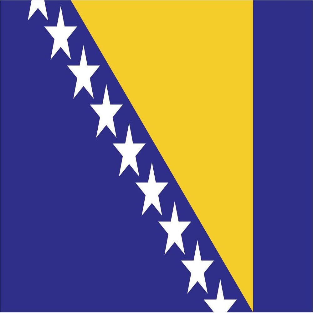 Bosnia Flag Magnets | 2-Pack | 5-Inches by 3-Inches | Premium Quality Heavy Duty 30MIL Magnetic Prints | MagnetPD392