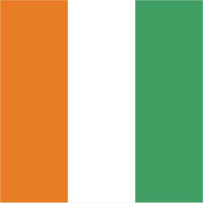Ivory Coast Flag Magnets | 2-Pack | 5-Inches by 3-Inches | Premium Quality Heavy Duty 30MIL Magnetic Prints | MagnetPD453