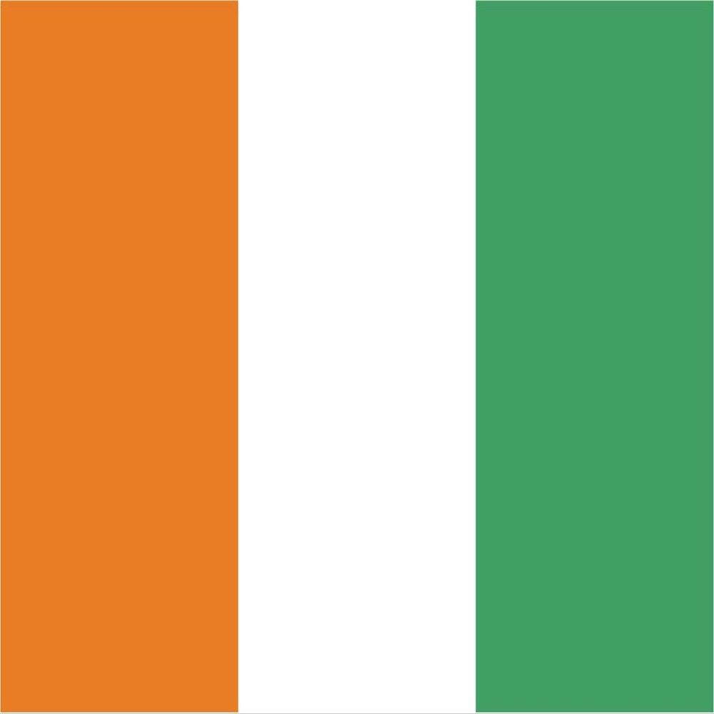 Ivory Coast Flag Magnets | 2-Pack | 5-Inches by 3-Inches | Premium Quality Heavy Duty 30MIL Magnetic Prints | MagnetPD453