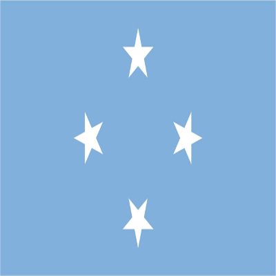 Micronesia Flag Magnets | 2-Pack | 5-Inches by 3-Inches | Premium Quality Heavy Duty 30MIL Magnetic Prints | MagnetPD484