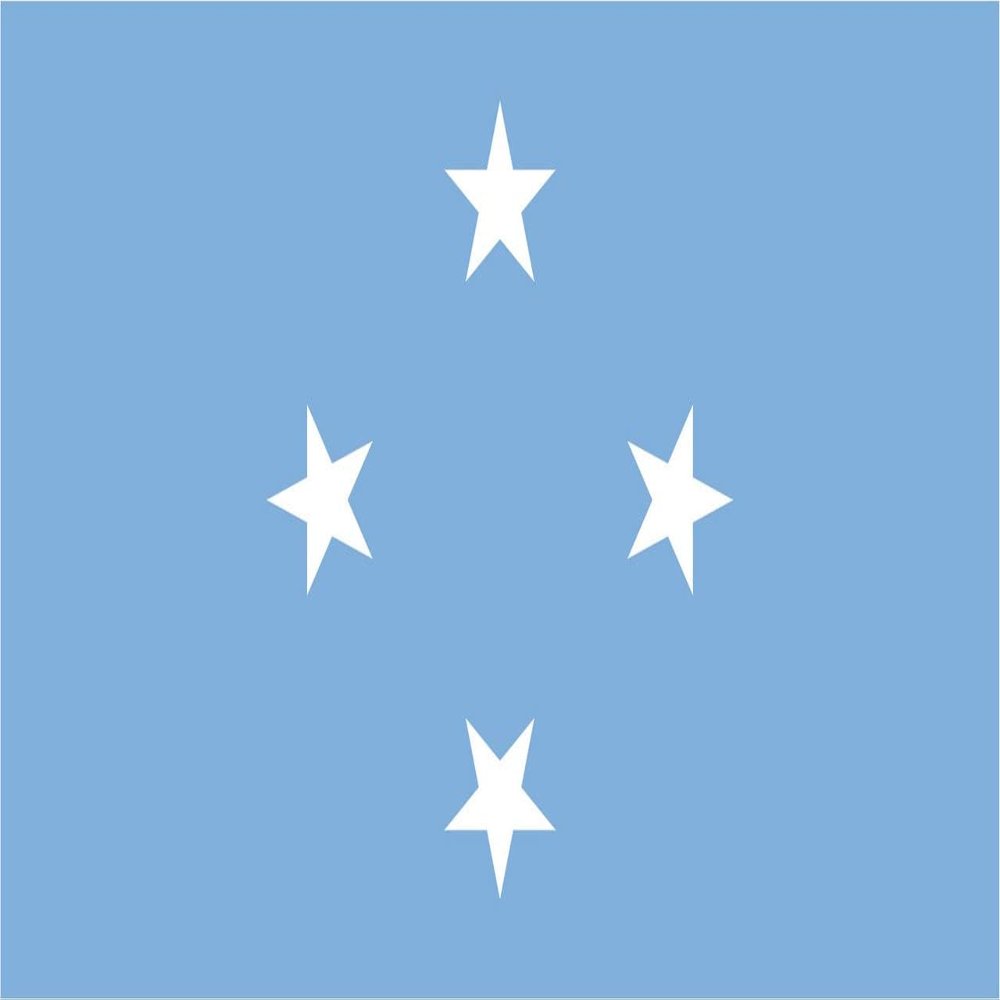 Micronesia Flag Magnets | 2-Pack | 5-Inches by 3-Inches | Premium Quality Heavy Duty 30MIL Magnetic Prints | MagnetPD484