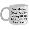 Epic Mama, Dear Mama, Thank You For Keeping All The Bad Stuff I Did From Dad., Motivational 11oz 15oz Mug For Mom From Daughter view 1