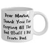 Epic Mama, Dear Mama, Thank You For Keeping All The Bad Stuff I Did From Dad., Motivational 11oz 15oz Mug For Mom From Daughter view 2