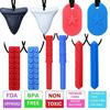 Sensory Chew Necklace by GNAWRISHING 10-Pack for Autistic, ADHD, SPD, Occral Motor Boys and Girls (Tough, Long-Lasting) view 2