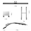 14-Inches Stainless Steel Shower Squeegee Set, Include Shower Door Hook, Adhesive Hook and Spare Silicone Blade, Window Squeegee for Shower Glass Door, Bathroom, Mirror, Window and Car Glass view 3