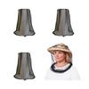 4 Pcs Premium Mosquito Head Net Mesh, Extra Fine Holes, Insect Netting, Bug Face Shield, Soft Durable Fly Screen, Protection for no See um Midges Gnats, Carry Bag view 1