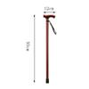 NUBAOzy Solid Wood Walking Cane Walking Stick Older People Walking Sticks Wood Sticks T-Handle Wrist Straps Stick Lettering Length 93 Cm (36.61 Inches) Truncate by Height Wood Canes (Size : Two) view 2