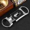 KEENSUN Zinc Alloy V-Cut Cigar Cutter (Silver and Black CNC Sculpture), 60 Ring Gauge, 420J2 Stainless Steel Cut Blade in Gift Box view 2