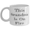 Epic Grandma, This Grandma Is On Fire, Cheap Mother's Day 11oz 15oz Mug From Grandmom view 1