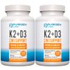 2 in 1 High Potency Formula 90mcg Vitamin K2 (MK7) and 5000 IU Vitamin D3 Supplement for Bone and Heart Health | Non-GMO Formula Vitamin D3 & K2 Complex, Total 240 Capsules I 8 Month Supply view 1