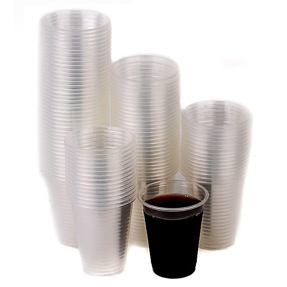 7oz Translucent Plastic Cups - Disposable 7 ounce Cold Drink Party Cups - Cold Drink, Soda Cups, Party Cups, Water Cups, Drinking Cups for Home, Office, Events, Wedding, Parties and Takeout (2400)