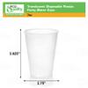 7oz Translucent Plastic Cups - Disposable 7 ounce Cold Drink Party Cups - Cold Drink, Soda Cups, Party Cups, Water Cups, Drinking Cups for Home, Office, Events, Wedding, Parties and Takeout (2400) view 3