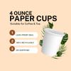 Paper Cups 4 oz 1000 Pack for Coffee & Espresso | Bulk 1000 Count for Home, Office, Restaurants & Parties | Recyclable Disposable 4 Ounce To-Go Cups for Hot Drinks view 2