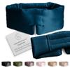 SUNDAYSILKS | Adjustable Silk Sleep Mask for Side Sleeper | Cloud-Like Comfort, Weighted for Deep Sleep | Soft Sleep Face Mask for Women & Men, Full Blackout, Cooling Silk Eye Mask for Sleeping view 1