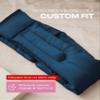 SUNDAYSILKS | Adjustable Silk Sleep Mask for Side Sleeper | Cloud-Like Comfort, Weighted for Deep Sleep | Soft Sleep Face Mask for Women & Men, Full Blackout, Cooling Silk Eye Mask for Sleeping view 4