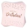 Gift Boutique 100 Happy Birthday Napkins Cocktail Beverage 3 Ply Light Pink Disposable Paper Napkin with Rose Gold Foil Dessert Napkin for Women Girls view 3