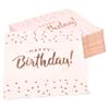 Gift Boutique 100 Happy Birthday Napkins Cocktail Beverage 3 Ply Light Pink Disposable Paper Napkin with Rose Gold Foil Dessert Napkin for Women Girls view 4