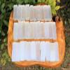 1/2 lb Bulk Wholesale Lot 4" Selenite Logs Crystal Sticks Wand Blade 8 oz view 4