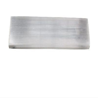 1 Pieces Polished Selenite Charging Station: 6" Flat Crystal Plate (Cleansing)