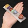 1 Pieces Polished Selenite Charging Station: 6" Flat Crystal Plate (Cleansing) view 2
