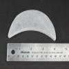 1 Pieces Selenite Moon Charging Plate 4" Carved Selenite Crescent Moon Shaped Cleansing view 3