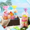 Eaasty 120 Pieces Ice Cream Party Favor Bags, 5 x 11 Inch Four Ever Sweet Goodie Bags with Twist Ties Goodie Cello Wrapping for Ice Cream Theme Party, Baby Shower, Weddings, Valentines view 3