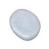 1 Pieces Angelite Pocket Palm Stone MEDIUM (Smooth Polished Stone, Worry Stone) view 1
