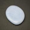 1 Pieces Angelite Pocket Palm Stone MEDIUM (Smooth Polished Stone, Worry Stone) view 4