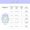 100 Holographic Gradient Mylar Bags with Clear Window, Resealable Zip Pouch, Packaging Party Sample Bags (Purple&Light Blue, 5.5x7.8 Inch) view 4