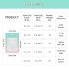 100 Holographic Gradient Mylar Bags with Clear Window, Resealable Zip Pouch, Packaging Party Sample Bags (Green&Pink, 6.3x9.4 Inch) view 4