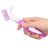 Hozee Portable Safe Denture Brush Double Plastic False Teeth Brush view 4