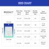 100 Holographic Gradient Mylar Bags with Clear Window, Resealable Zip Pouch, Packaging Party Sample Bags (Gradient Blue, 4.7x7.8 Inch) view 4