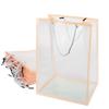 10 Pcs Clear Gift Bags With Handles, Reusable Flower Bouquet Gift Bags Flower Wrapping Plastic Bags Tote Shopping Bags Crafts Wrapping Bags Snack Goodie Bags Party Favor Bags view 2