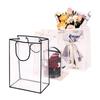 10 Pcs Clear Gift Bags With Handles, Reusable Flower Bouquet Gift Bags Flower Wrapping Plastic Bags Tote Shopping Bags Crafts Wrapping Bags Snack Goodie Bags Party Favor Bags view 3