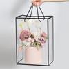 10 Pcs Clear Gift Bags With Handles, Reusable Flower Bouquet Gift Bags Flower Wrapping Plastic Bags Tote Shopping Bags Crafts Wrapping Bags Snack Goodie Bags Party Favor Bags view 2