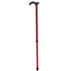 Adjustable Walking Cane Alloy Elderly Walking Cane Trekking Poles Adjustable Portable Mobility Men Old People Red view 1