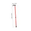 Adjustable Walking Cane Alloy Elderly Walking Cane Trekking Poles Adjustable Portable Mobility Men Old People Red view 2