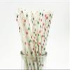 100 Pcs Colorful Disposable Straws, Star Drinking Straws, Rainbow Paper Straws for Juices, Shakes, Cocktail, Smoothies, Party Supplies (White) view 1