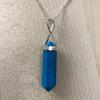 VIE Double Point Pencil Pendant, Silver Chain (Turquoise (Dyed Howlite)) view 4