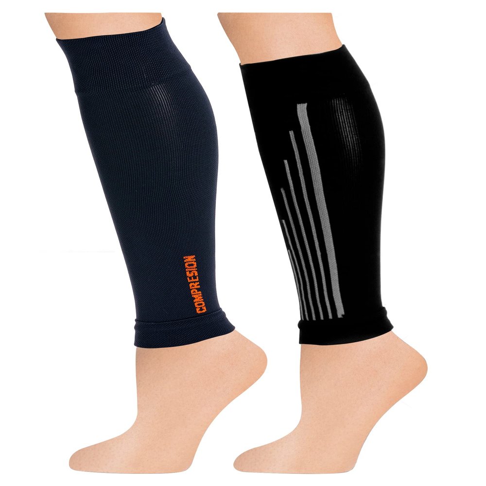 BE SHAPY Sports Socks Calf Compression Athletic Sleeve Medias de Compresin 2 Pack