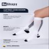 BE SHAPY Sports Socks Calf Compression Athletic Sleeve Medias de Compresin 2 Pack view 3