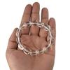 Aleafa Armlet Presents Natural Clear Quartz Bracelet Crystal Stone Big Tumble Bead Bracelet for Reiki and Crystal Stones (Color : Clear) #Aport-4746 view 3