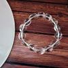 Aleafa Armlet Presents Natural Clear Quartz Bracelet Crystal Stone Big Tumble Bead Bracelet for Reiki and Crystal Stones (Color : Clear) #Aport-4746 view 4