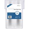 [100 Count 16 oz.] Plastic Cups - 16oz PET Plastic Cups - Crystal Clear Cups Disposable Party Cups - Disposable Travel ToGo Cups for Water, Beer, Booze, Smoothie Ice Coffee - Large Cold Drink Cups view 2