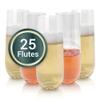 Reli. Champagne Flutes Plastic | 25 Pack | 9 oz - Clear | Stemless Premium Plastic Champagne Flutes | Party-Perfect for Celebrations view 1