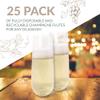 Reli. Champagne Flutes Plastic | 25 Pack | 9 oz - Clear | Stemless Premium Plastic Champagne Flutes | Party-Perfect for Celebrations view 4